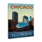 Stupell Industries Chicago Bean Landmark Canvas Design by Victoria Barnes